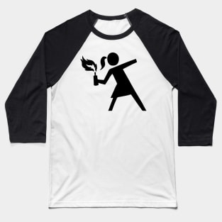 Rebel Girl - Dark Baseball T-Shirt